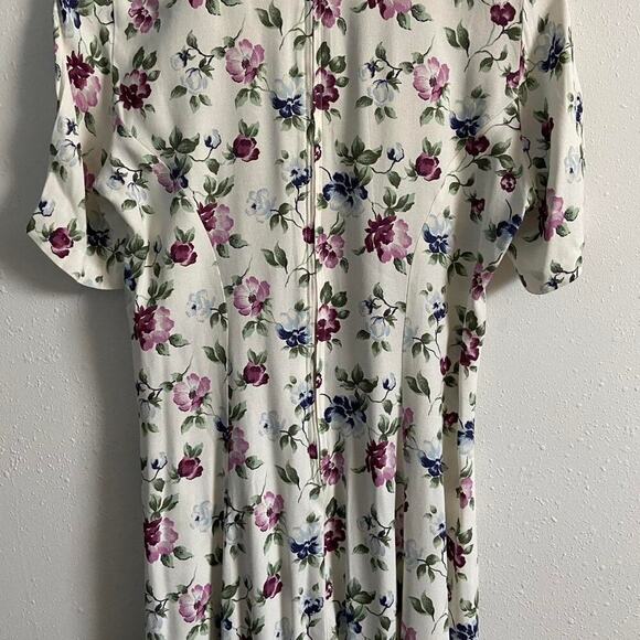 Vintage 80s90s floral midi dress - Picture 5 of 5